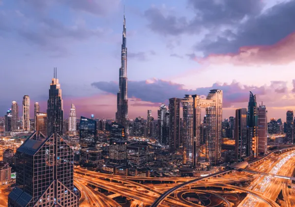 View of the Burj Al Arabia Dubai.
