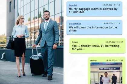 Intui messenger will help customers find a driver at the airport